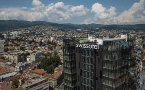 The Swissotel in Sarajevo, Bosnia, canceled a gathering of rabbis that had drawn local opposition in June 2025. (Google Maps)
